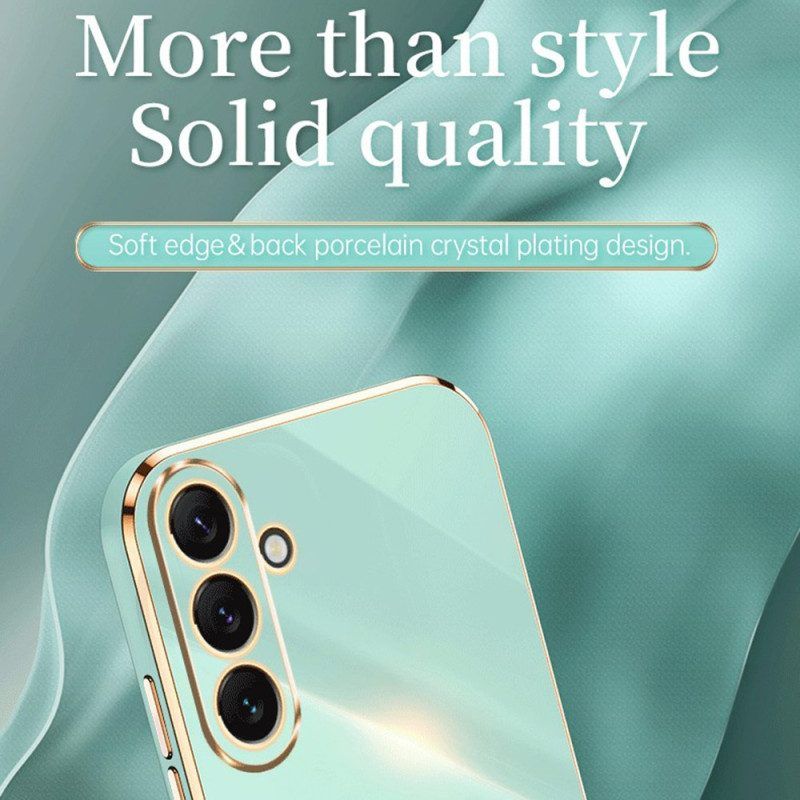 Handyhülle Für Samsung Galaxy A54 5G Silikon-goldkanten