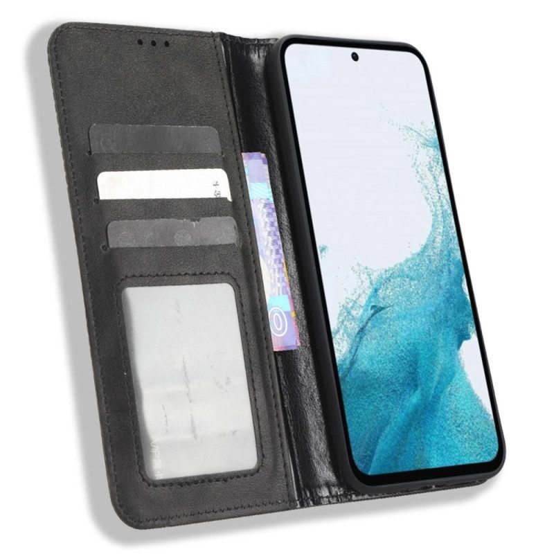 Schutzhülle Für Samsung Galaxy A54 5G Flip Case Stilisierter Lederstil