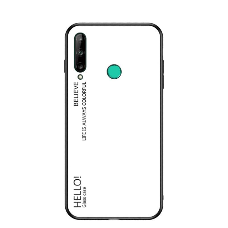 Hülle Für Huawei P40 Lite E / Y7p Schwarz Hallo Gehärtetes Glas