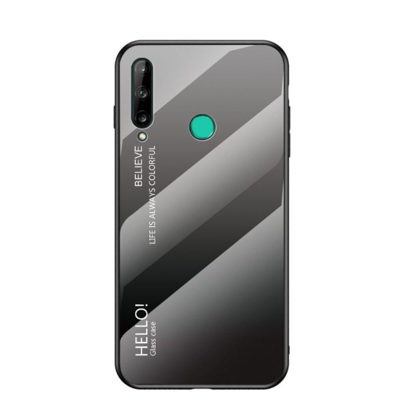 Hülle Für Huawei P40 Lite E / Y7p Schwarz Hallo Gehärtetes Glas