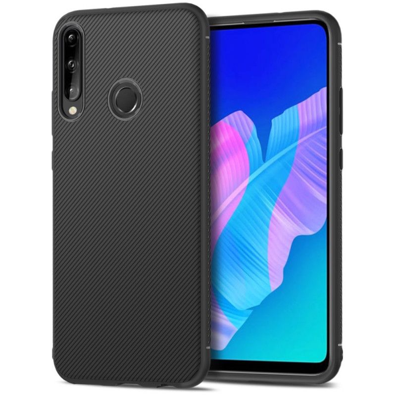 Hülle Huawei P40 Lite E / Y7p Dunkelblau Jazz Der Twill-Serie