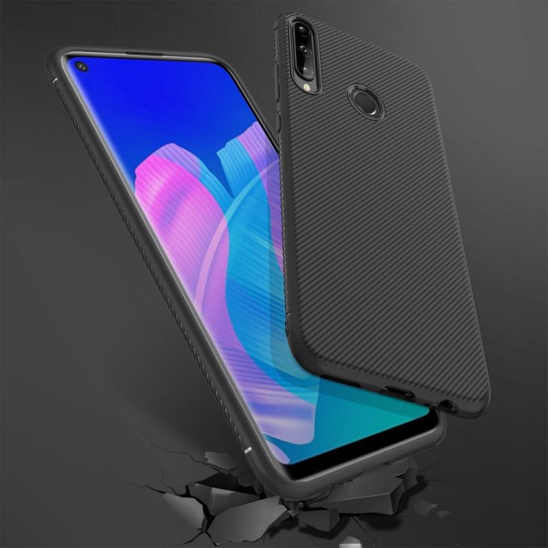 Hülle Huawei P40 Lite E / Y7p Dunkelblau Jazz Der Twill-Serie