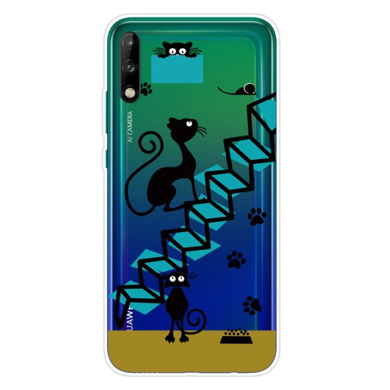 Hülle Huawei P40 Lite E / Y7p Lustige Katzen