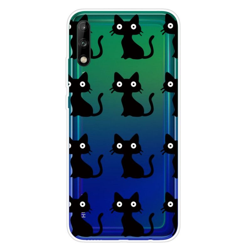 Hülle Huawei P40 Lite E / Y7p Mehrere Schwarze Katzen