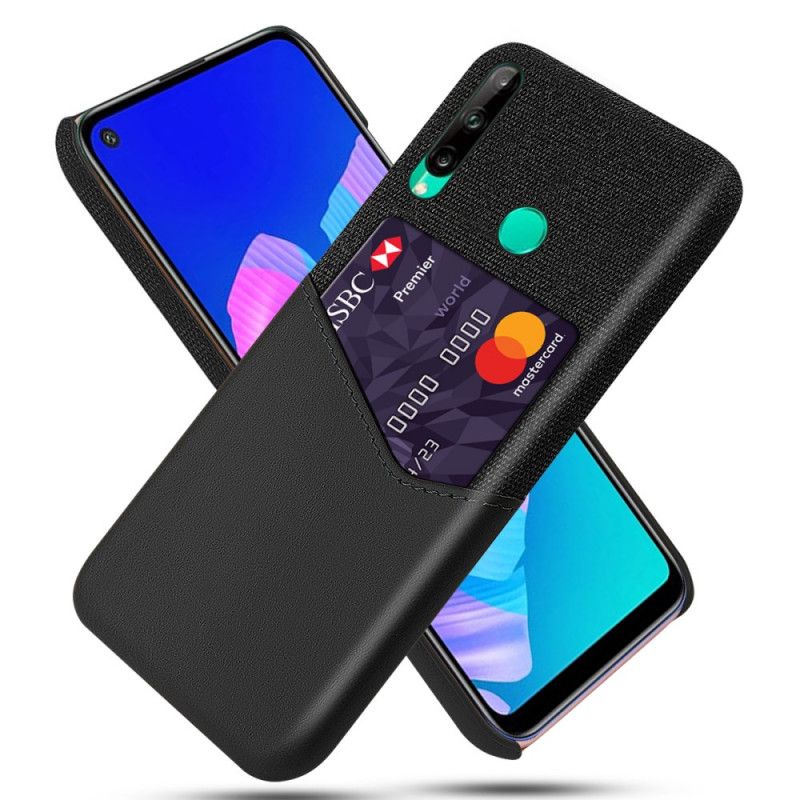 Hülle Huawei P40 Lite E / Y7p Schwarz Ksq Karteninhaber