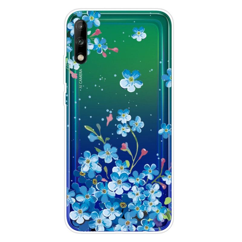 Hülle Huawei P40 Lite E / Y7p Strauß Blauer Blumen