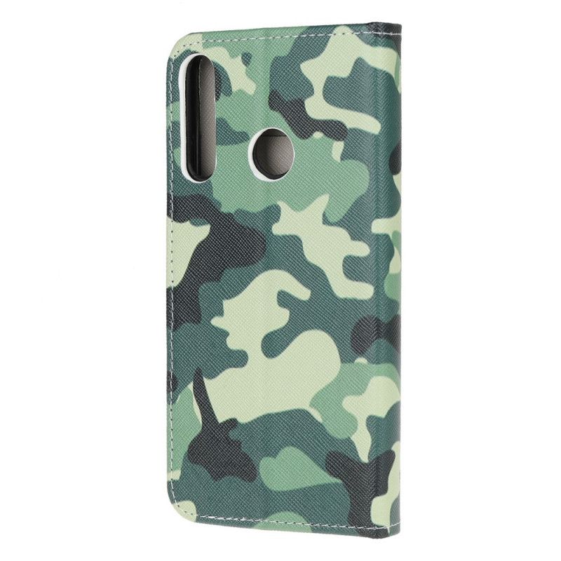 Lederhüllen Huawei P40 Lite E / Y7p Militärische Tarnung