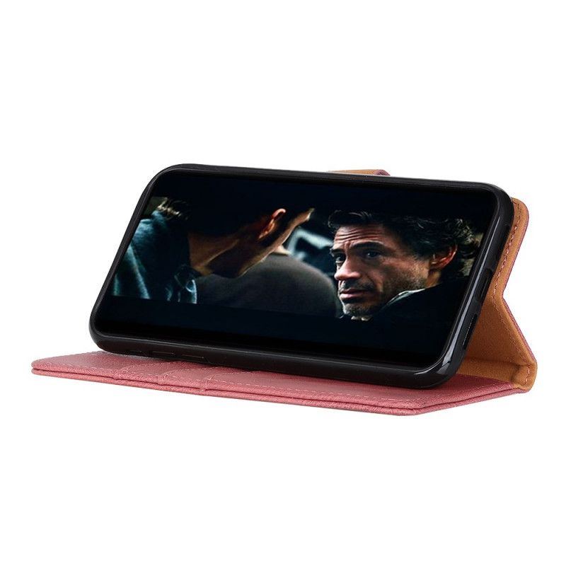 Lederhüllen Huawei P40 Lite E / Y7p Schwarz Khazneh Kunstleder