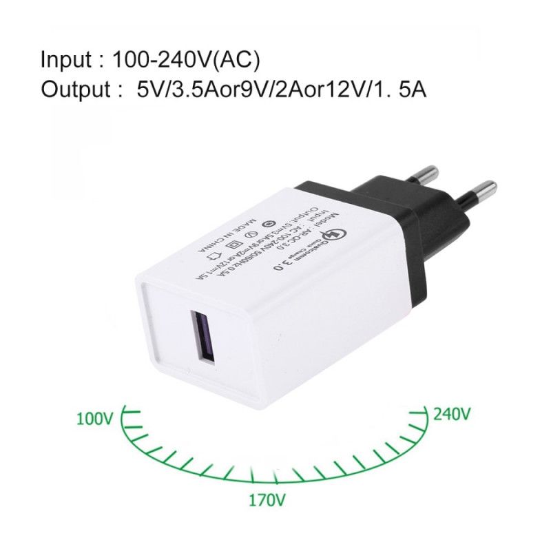 Eu-Stecker Des Usb-Wandladegerätadapters