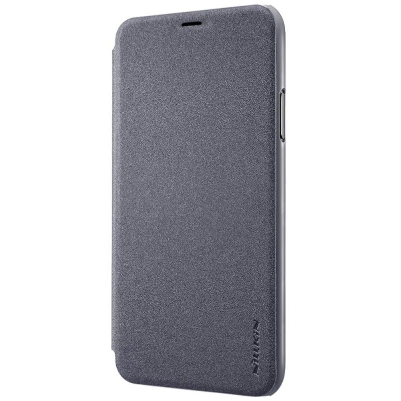 Flip Case Für iPhone X Schwarz Nillkin