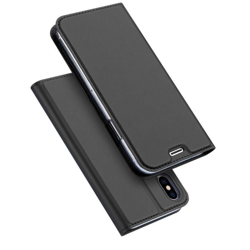 Flip Case iPhone X Schwarz Harmonisch