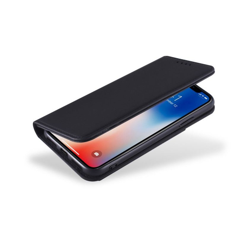 Flip Case iPhone X Schwarz Inhaber Einer Unterstützungskarte