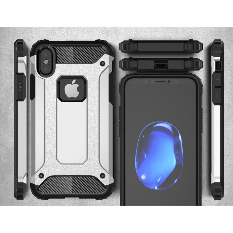 Hülle Für iPhone X Schwarz Überlebender