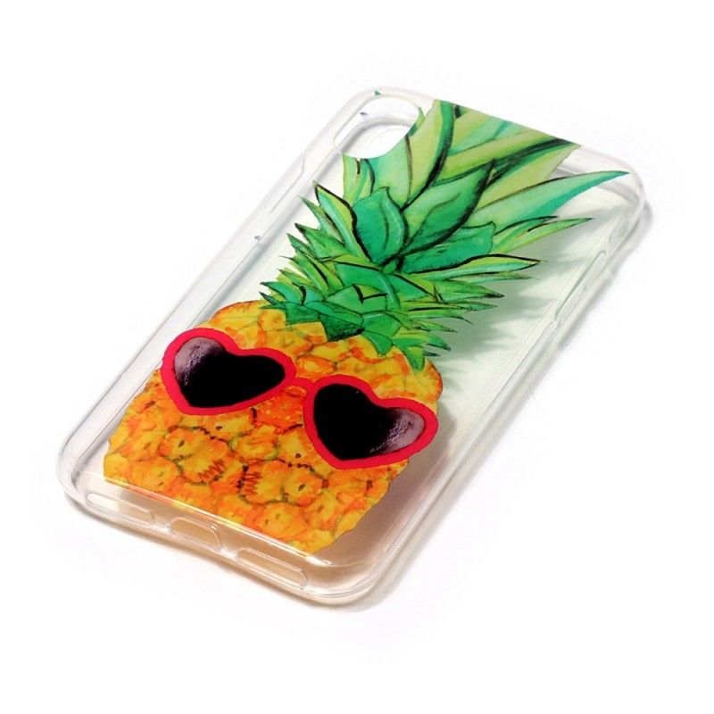 Hülle Für iPhone X Transparente Inkognito Ananas