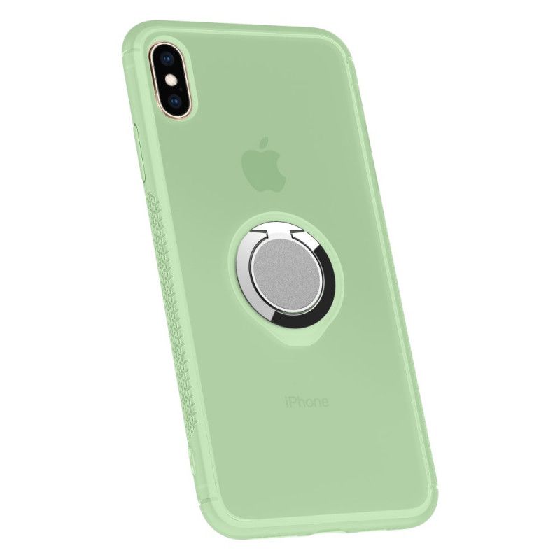 Hülle iPhone X Magenta Farbwechsel Innen / Außen Mit Ring