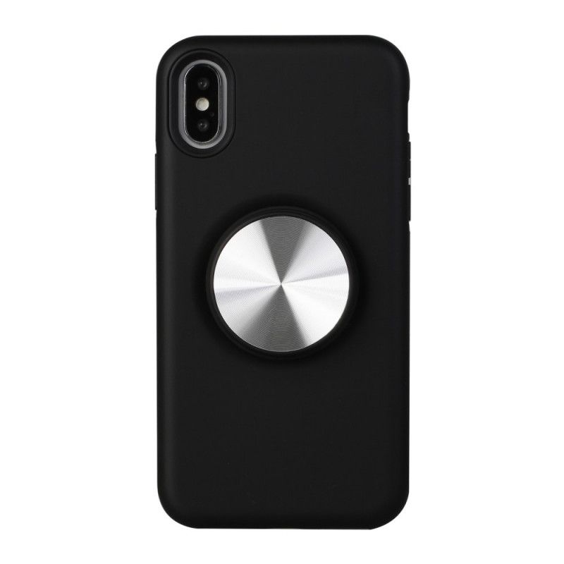 Hülle iPhone X Schwarz Magnetisches Wechselmedium