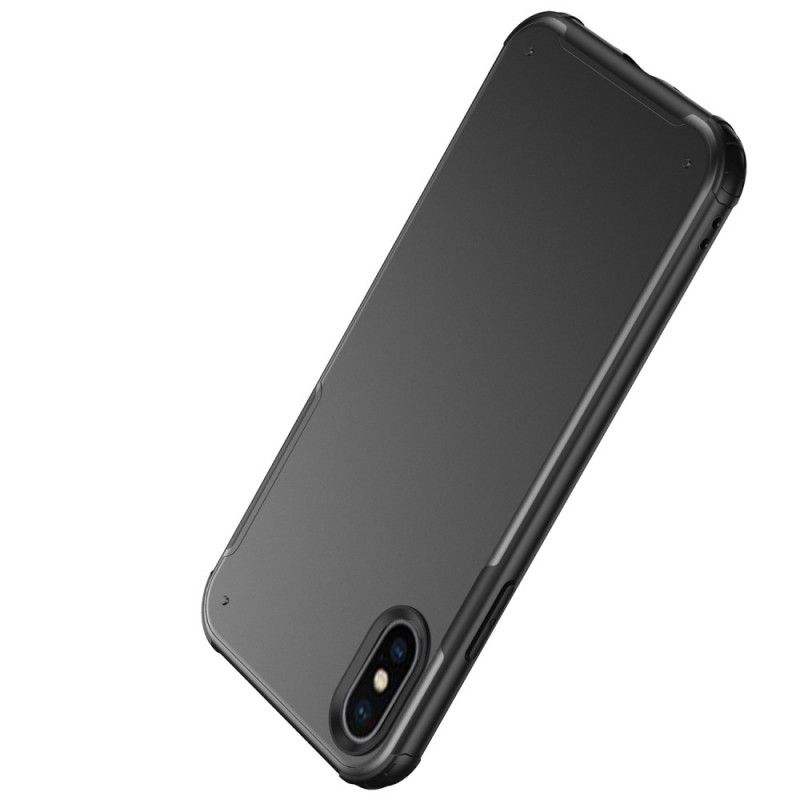 Hülle iPhone X Schwarz Mattes Hybrid