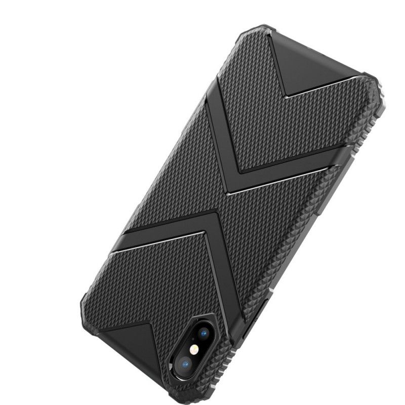 Hülle iPhone X Schwarz Schild