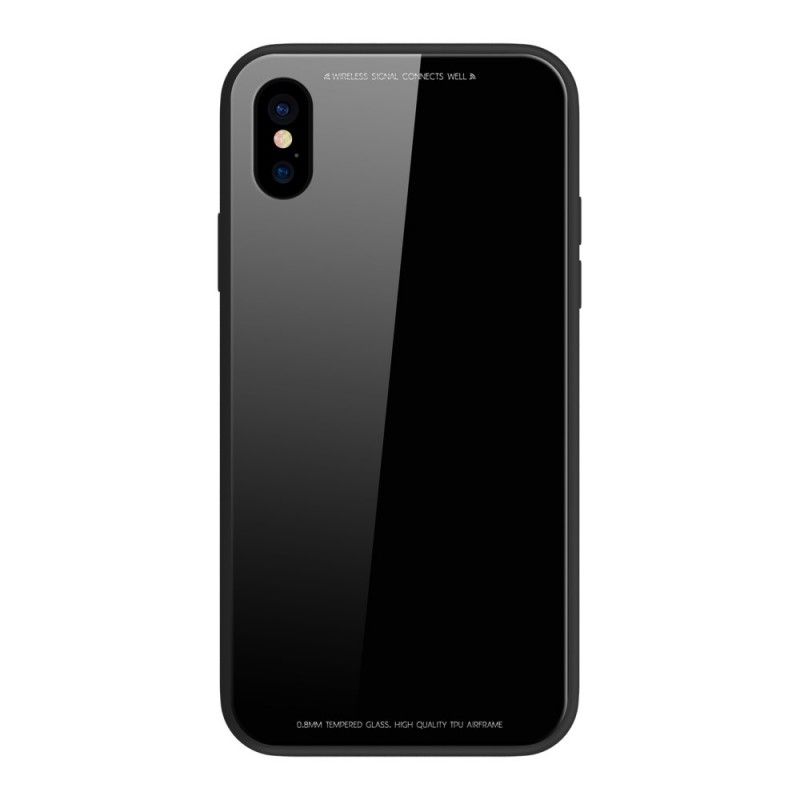 Hülle iPhone X Schwarz Sulada Shine