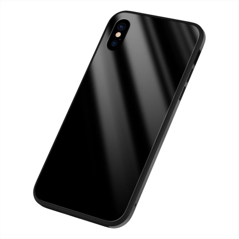 Hülle iPhone X Schwarz Sulada Shine