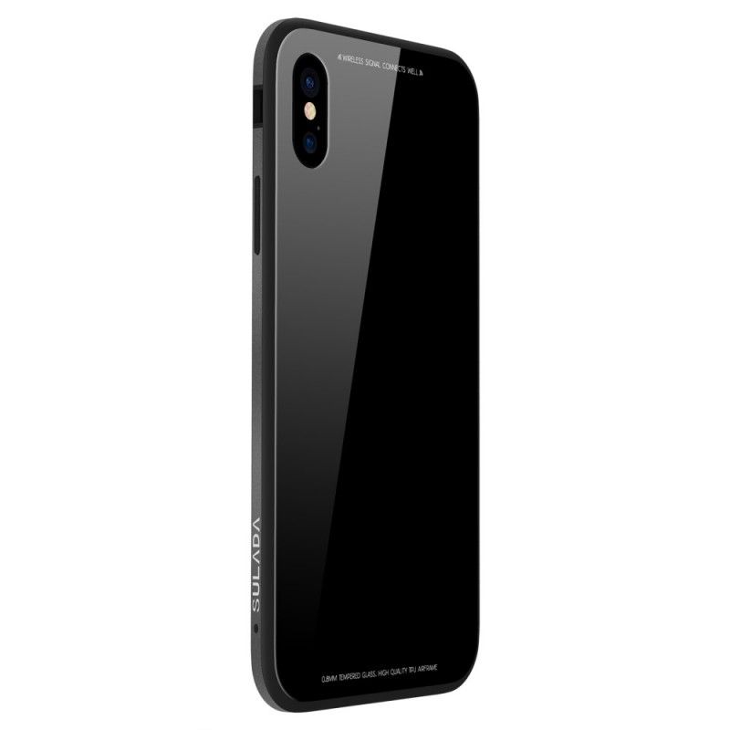 Hülle iPhone X Schwarz Sulada Shine