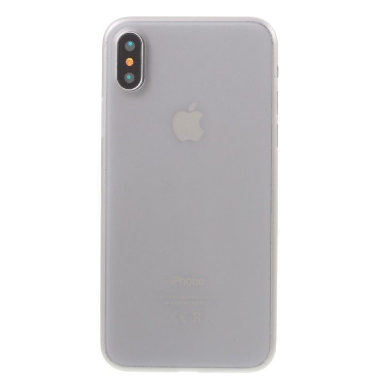 Hülle iPhone X Schwarz Ultrafein Matt