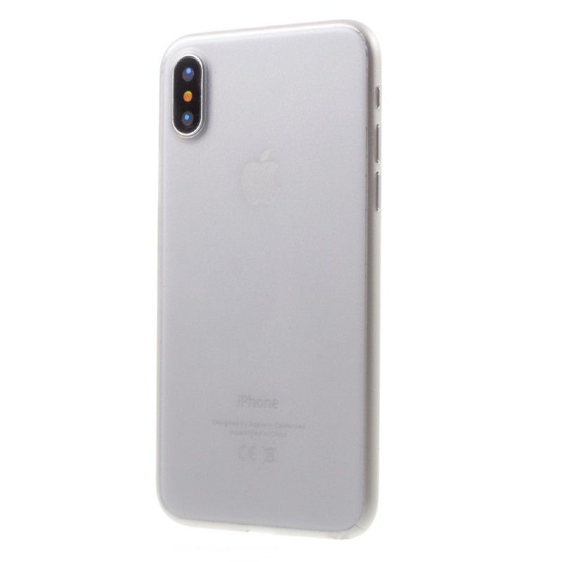 Hülle iPhone X Schwarz Ultrafein Matt