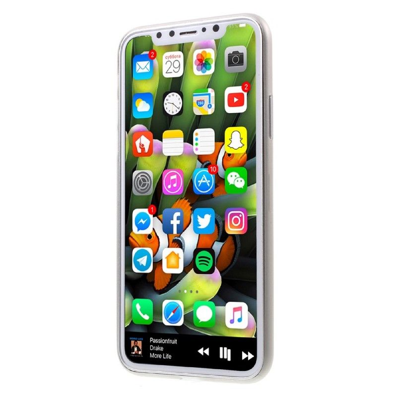 Hülle iPhone X Schwarz Ultrafein Matt