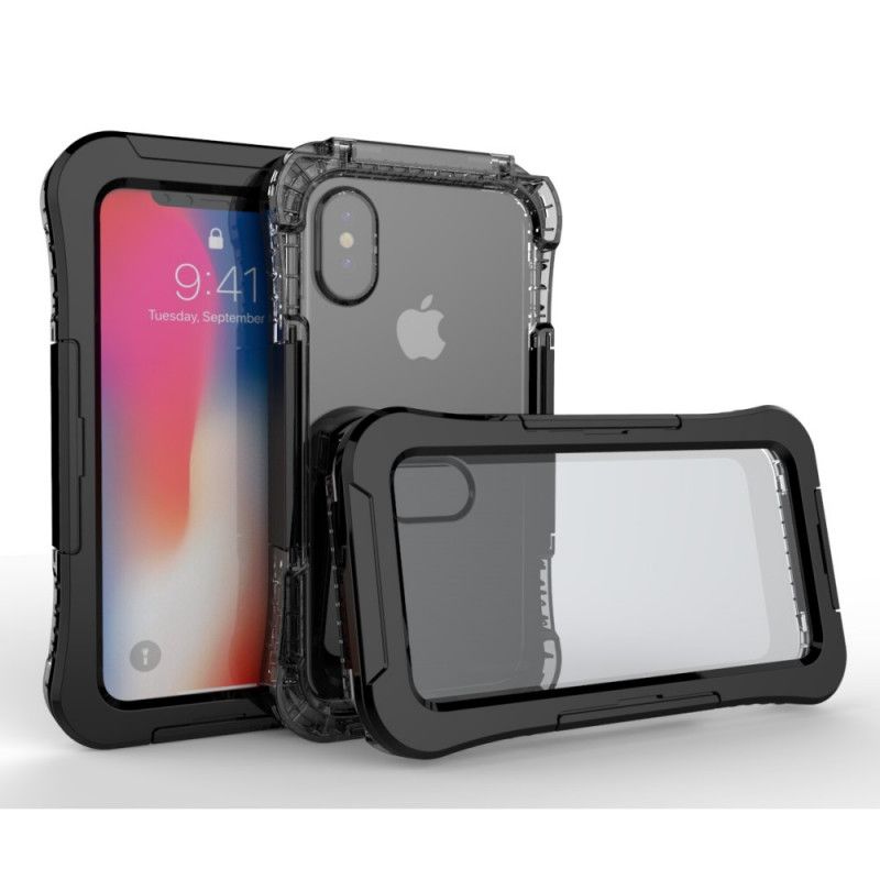 Hülle iPhone X Schwarz Wasserdicht 6M