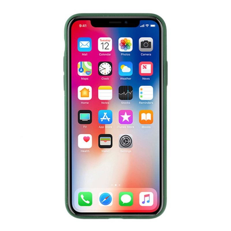 Hülle iPhone X Weiß Durchscheinende Silikonfarben