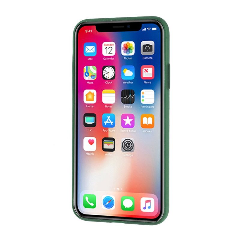 Hülle iPhone X Weiß Durchscheinende Silikonfarben