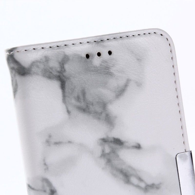 Lederhüllen iPhone X Weiß Marmor