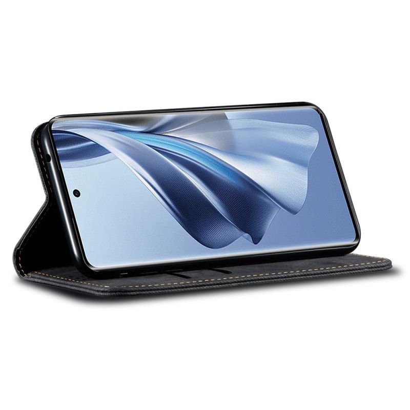 Flip Case Für Realme C63 Denim-stoff