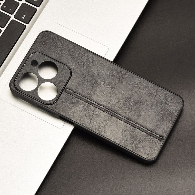 Hülle Realme C63 Genähte Lederoptik