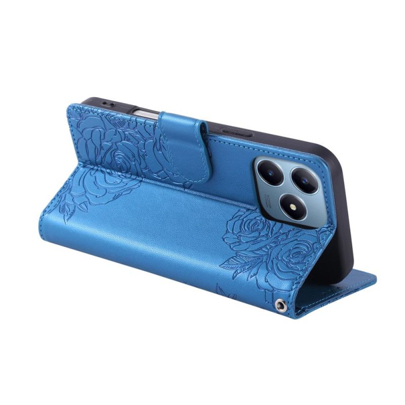 Lederhüllen Realme C63 Florale Spitze