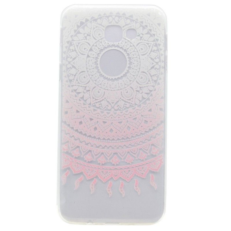 Hülle Für Samsung Galaxy A5 2017 Pink Transparentes Buntes Mandala