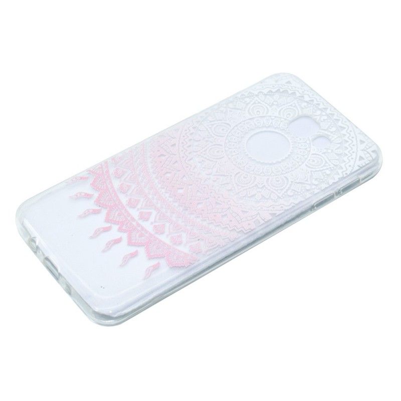 Hülle Für Samsung Galaxy A5 2017 Pink Transparentes Buntes Mandala