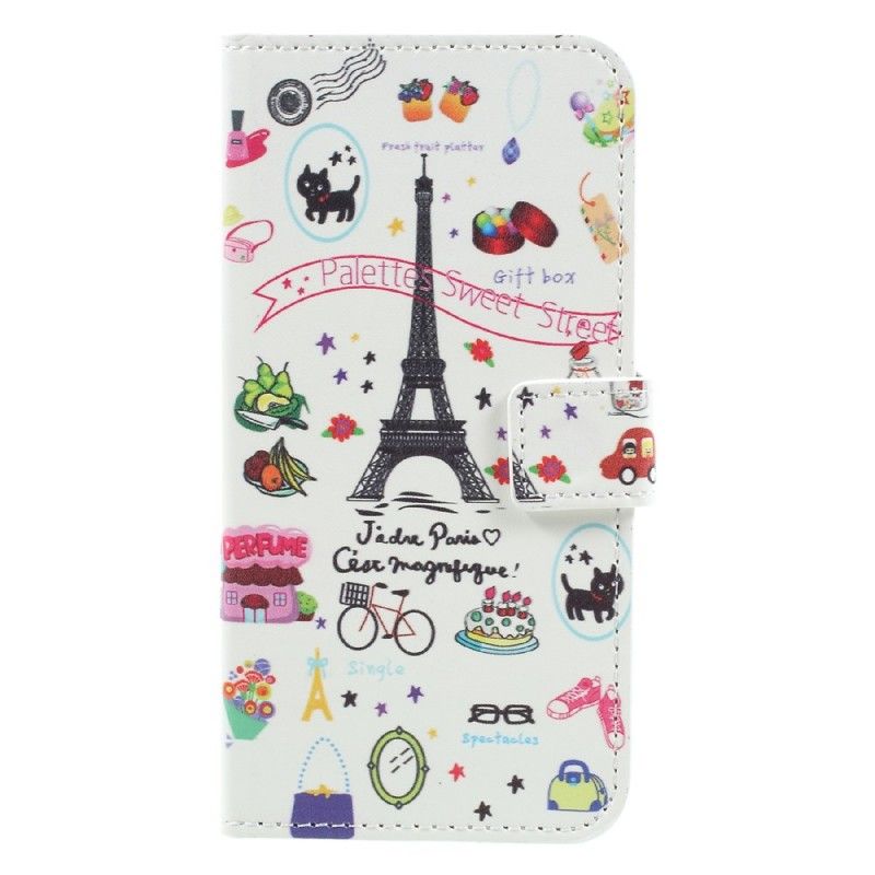 Lederhüllen Samsung Galaxy A5 2017 Ich Liebe Paris