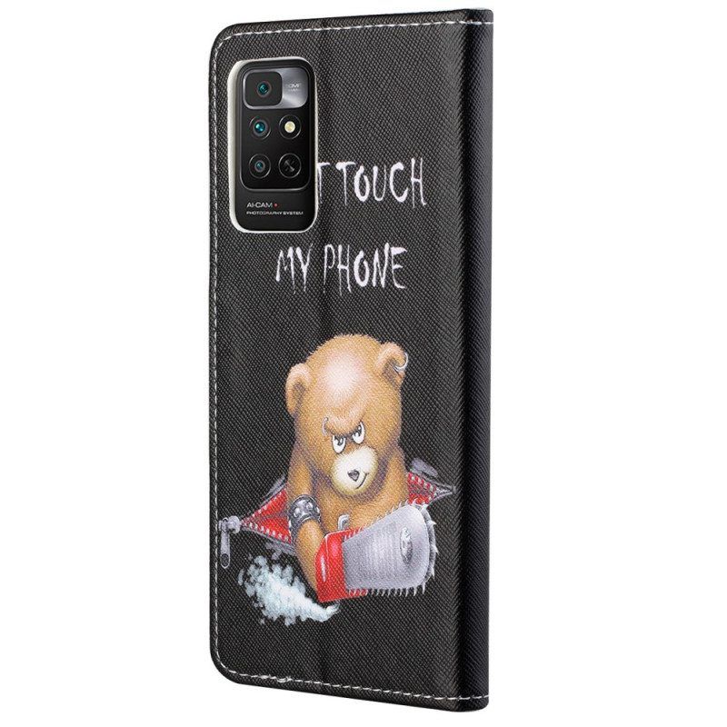 Flip Case Für Xiaomi Redmi Note 11 / 11S Gefährlicher Bär