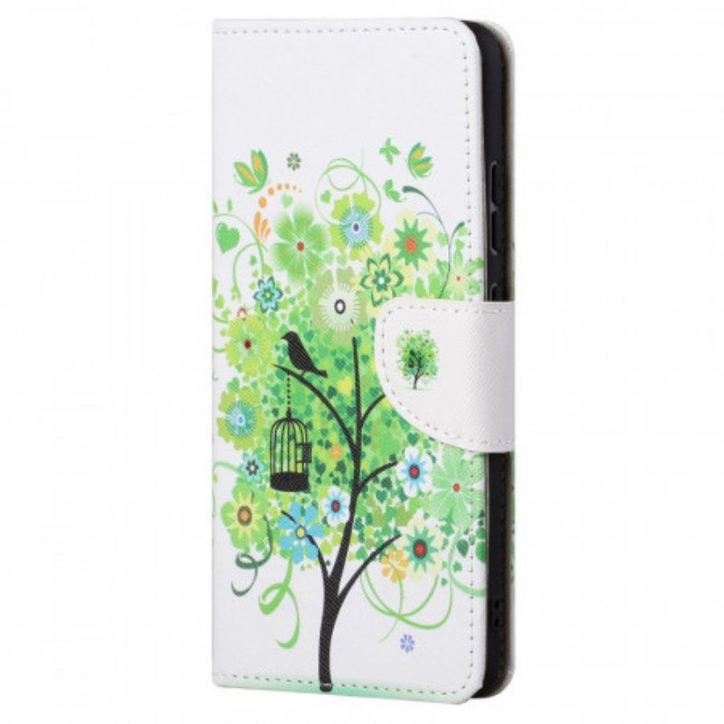Flip Case Für Xiaomi Redmi Note 11 / 11S Grüner Baum