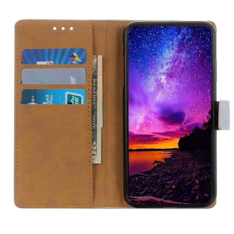 Flip Case Für Xiaomi Redmi Note 11 / 11S Schlichtes Kunstleder