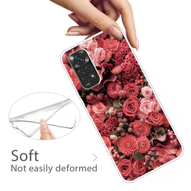 Handyhülle Für Xiaomi Redmi Note 11 / 11S Intensive Blumen