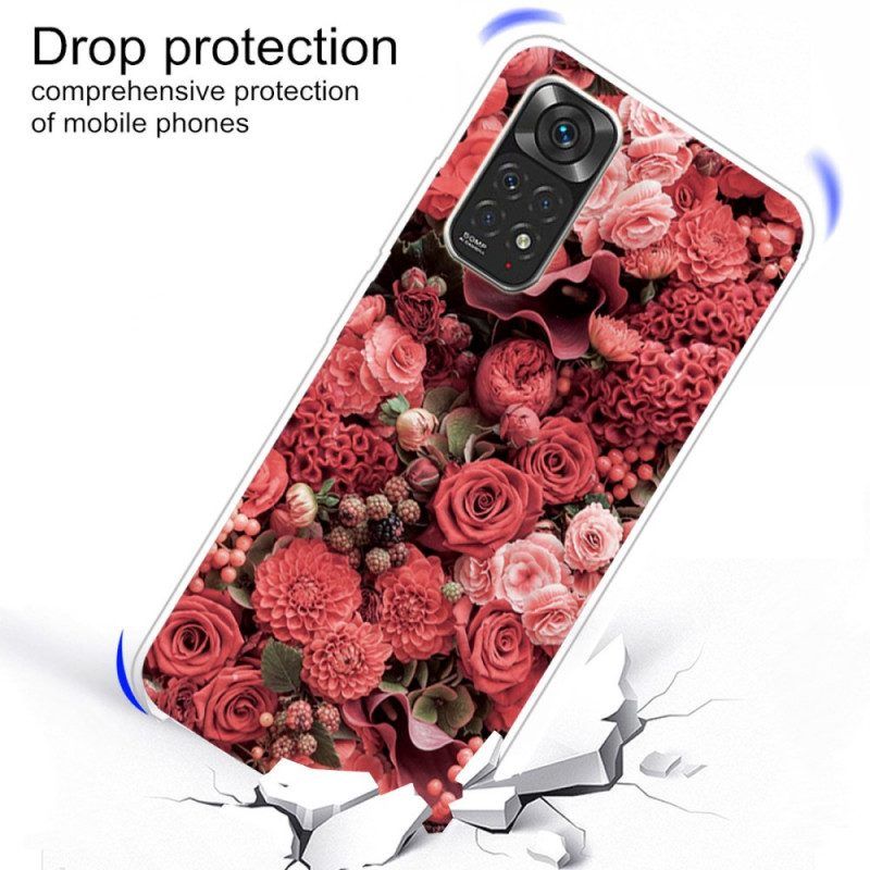 Handyhülle Für Xiaomi Redmi Note 11 / 11S Intensive Blumen
