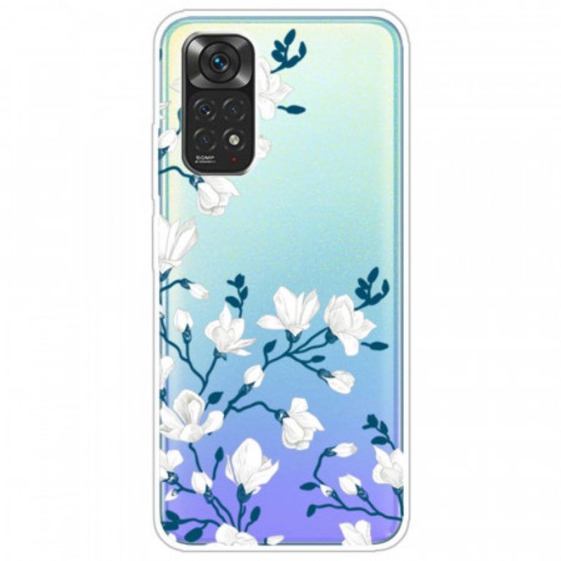 Handyhülle Für Xiaomi Redmi Note 11 / 11S Weiße Blumen