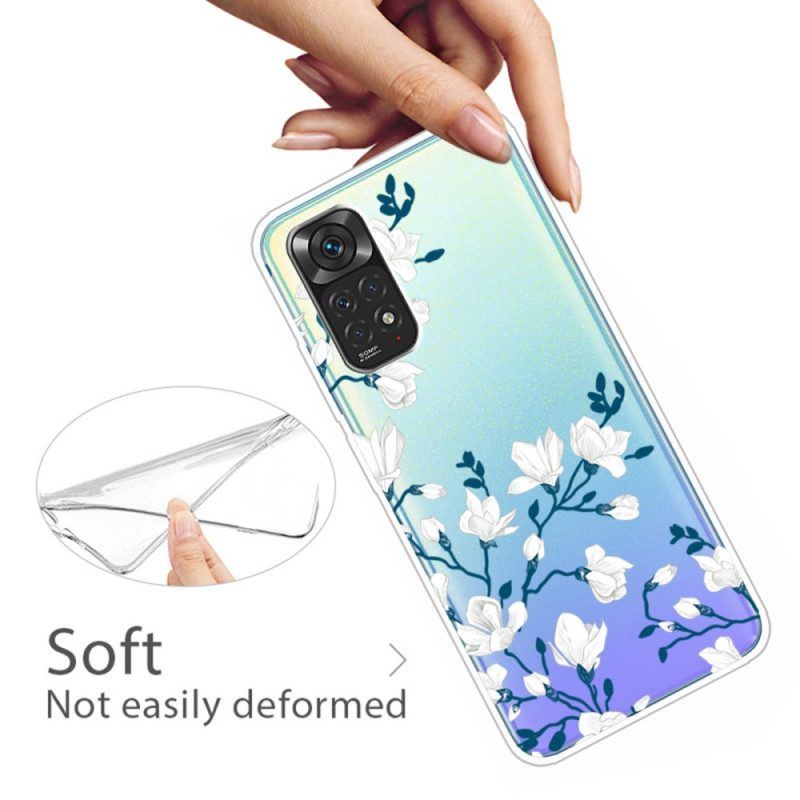Handyhülle Für Xiaomi Redmi Note 11 / 11S Weiße Blumen