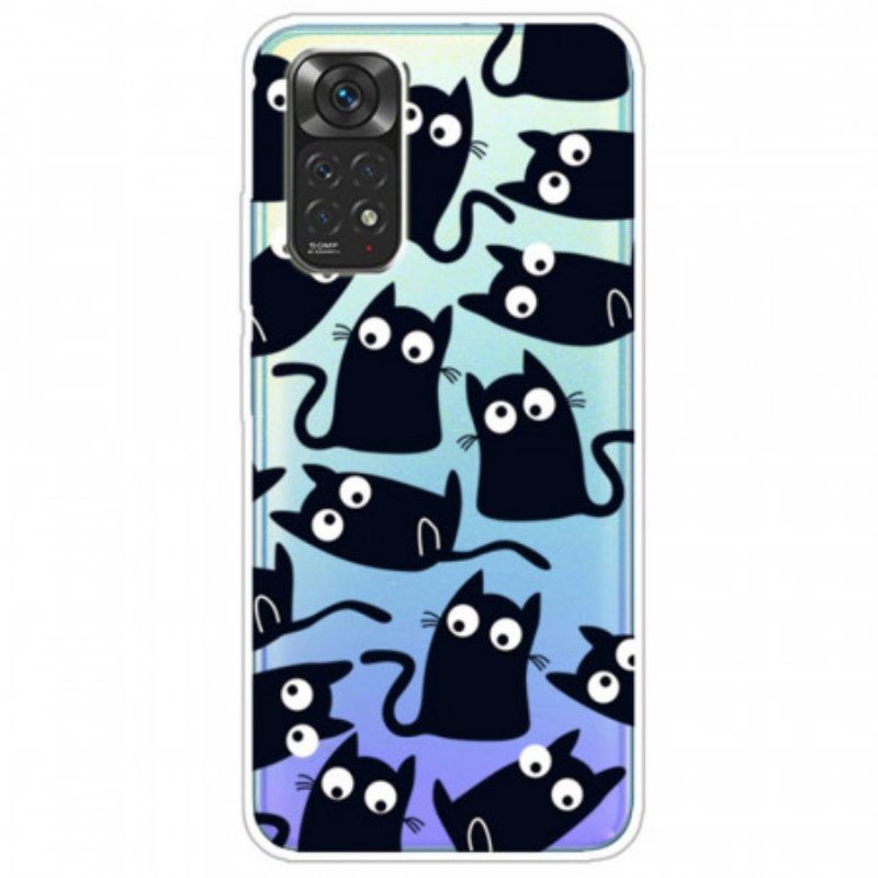Hülle Für Xiaomi Redmi Note 11 / 11S Mehrere Schwarze Katzen