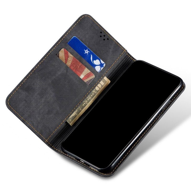 Schutzhülle Für Xiaomi Redmi Note 11 / 11S Flip Case Denim-stoff