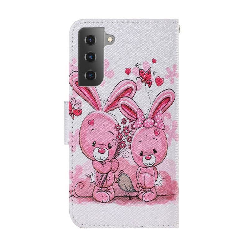 Flip Case Für Samsung Galaxy S22 Plus 5G Kaninchen