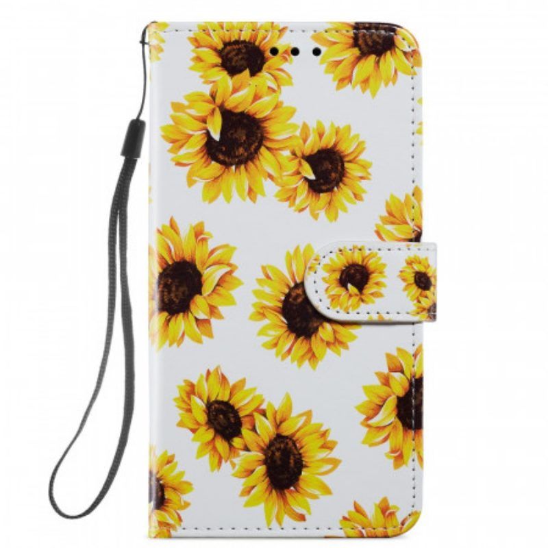 Flip Case Für Samsung Galaxy S22 Plus 5G Sonnenblumen