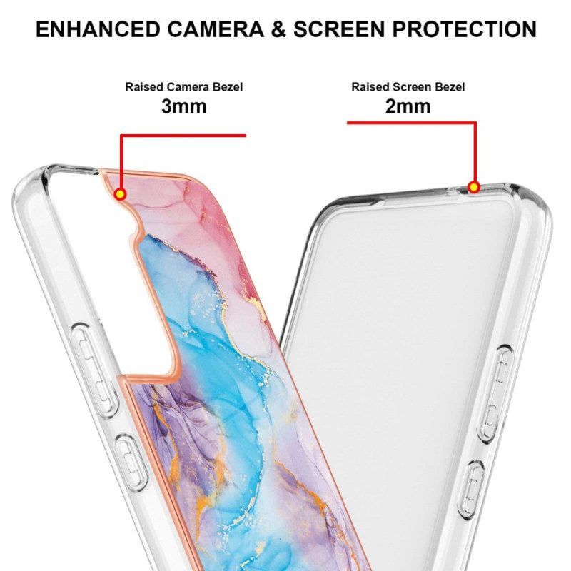 Handyhülle Für Samsung Galaxy S22 Plus 5G Anspruchsvoller Marmor